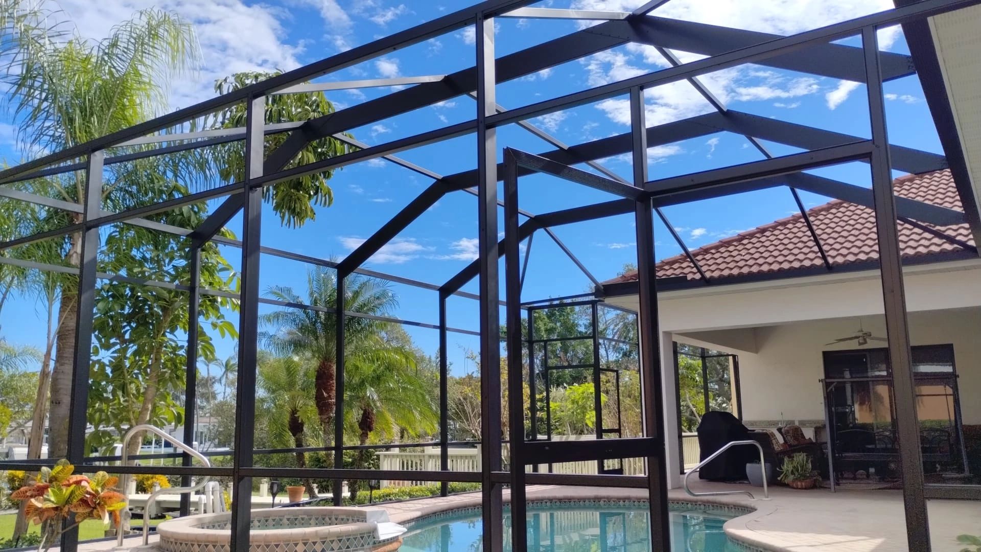 Pool Cage Painting and Restoration